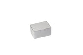 Boxit Lock Corner One Piece White Bakery Box, 5.5 x 4 x 2.875 inch -- 250 per case.