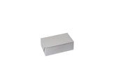 Boxit Lock Corner One Piece White Bakery Box, 6.25 x 3 3/4 x 2.125 inch -- 250 per case.