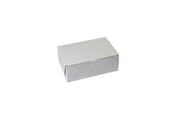 Boxit Lock Corner One Piece White Bakery Box, 8 x 5.5 x 3 inch -- 250 per case.