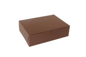 Boxit Lock Corner One Piece Chocolate Bakery Box, 14 x 10 x 4 inch -- 100 per case.