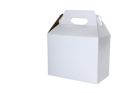 Boxit White Gable Boxes with Automatic Bottom, 9.5 x 5 x 5 inch -- 125 per case.