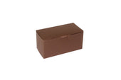 Boxit Lock Corner One Piece Chocolate Bakery Box, 8 x 4 x 4 inch -- 200 per case.