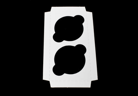 Boxit White Jumbo 2 Cupcake Inserts, 7 .9375 x 3 .9375 X.625 inch -- 100 per case.