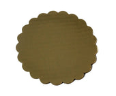 Boxit Gold Scalloped Cake Circle, 7 inch -- 100 per case.