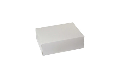 Boxit Automatic White 6 Corner Donut Box, 9.625 x 6 3/4 x 3 inch -- 250 per case.