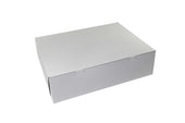 Boxit Lock Corner One Piece White Bakery Box, 18 x 14 x 5 inch -- 50 per case.