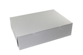 Boxit Lock Corner One Piece White Bakery Box, 19 x 14 x 5 inch -- 50 per case.