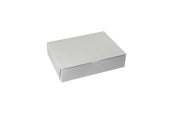 Boxit Lock Corner One Piece White Bakery Box, 10.5 x 8 x 2.5 inch -- 250 per case.