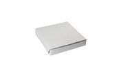 Boxit Lock Corner One Piece White Pizza Box, 8 x 8 x 1.5 inch -- 100 per case.