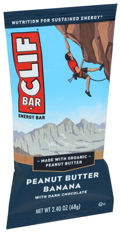 Clif Organic Peanut Butter Banana with Dark Chocolate Bar, 2.4 Ounce -- 12 per case.