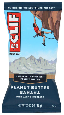 Clif Organic Peanut Butter Banana with Dark Chocolate Bar, 2.4 Ounce -- 12 per case.