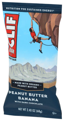 Clif Organic Peanut Butter Banana with Dark Chocolate Bar, 2.4 Ounce -- 12 per case.