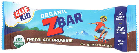 Clif Kid Chocolate Brownie Z Bar, 1.27 Ounce -- 18 per case.