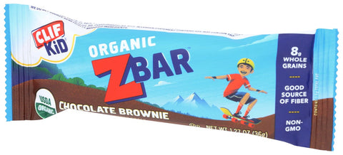 Clif Kid Chocolate Brownie Z Bar, 1.27 Ounce -- 18 per case.
