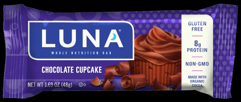 Luna Chocolate Cupcake Nutrition Bar, 1.69 Ounce -- 240 per case