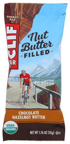 Clif Organic Chocolate and Hazelnut Butter Filled Bar, 1.76 Ounce -- 12 per case.