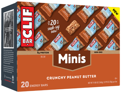Clif Mini Crunchy Peanut Butter Energy Bar, 20 count per pack -- 4 per case