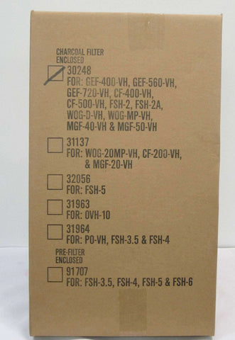 Chesters Charcoal Filter Paper, 20 x 12.275 x 2 inch.