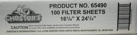 Chesters Filter Paper, 16.25 x 24.25 inch -- 100 per case.