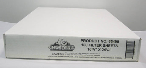 Chesters Filter Paper, 16.25 x 24.25 inch -- 100 per case.