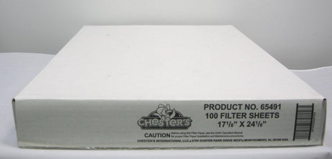 Chesters Filter Paper, 17.125 x 24.125 inch -- 100 per case.