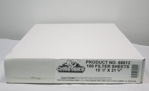 Chesters Filter Paper, 21.375 x 15.5 inch -- 100 per case.