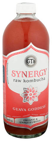 Gts Synergy Organic Enlightened Guava Goddness Kombucha, 48 Fluid Ounce -- 6 per case