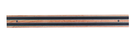 Tablecraft Wood Base Magnetic Bar Knife Holder, 24 inch.