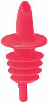 Tablecraft Red Economy Free Flow Plastic Pourer -- 12 per case