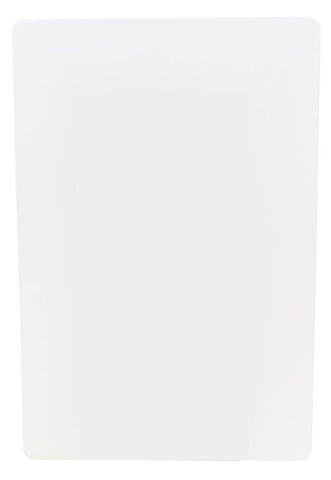Tablecraft Polyethylene White Cutting Board, 15 x 20 inch.