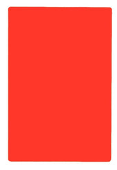 Tablecraft Polyethylene Red Cutting Board, 15 x 20 inch.