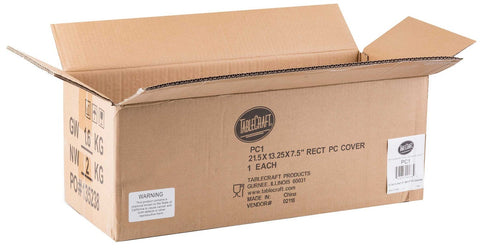 Tablecraft Rectangular Polycarbonate Cover Only, 21.5 x 13.25 x 7.5 inch
