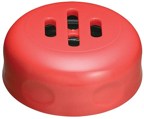 Tablecraft Red Slotted Plastic Top for 6 or 8 Ounce Shaker -- 12 per case