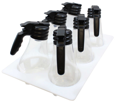 Tablecraft NSF Dispenser Set with White Tray -- 1 set