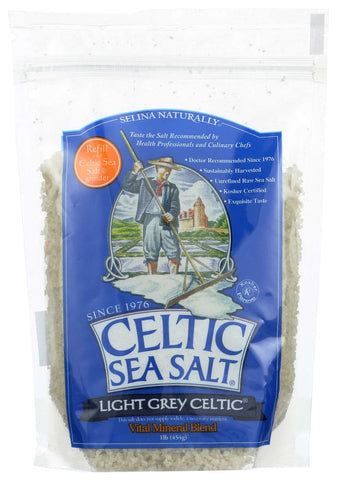 Celtic Sea Salt Light Grey Sea Salt, 1 Pound -- 6 per case.