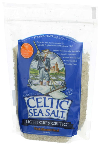Celtic Sea Salt Light Grey Sea Salt, 1 Pound -- 6 per case.