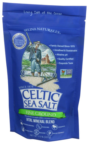 Celtic Sea Salt Fine Ground Sea Salt, 0.5 Pound -- 6 per case.