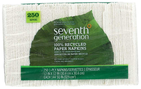 Seventh Generation White Recycled Lunch Napkin -- 12 per case.