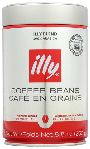 Illy Whole Bean Medium Roasted Coffee, 8.8 Ounce -- 6 per case.