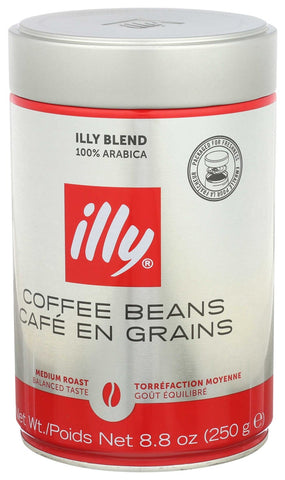 Illy Whole Bean Medium Roasted Coffee, 8.8 Ounce -- 6 per case.