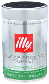 illy Decaffeinated Espresso Coffee, 8.8 Ounce -- 6 per case.
