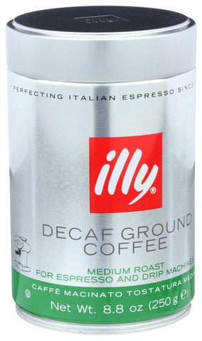 illy Decaffeinated Espresso Coffee, 8.8 Ounce -- 6 per case.
