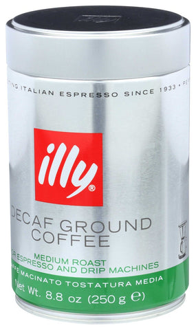illy Decaffeinated Espresso Coffee, 8.8 Ounce -- 6 per case.