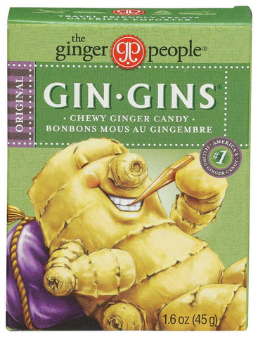 Gin Gins Original Ginger Chews Candy, 1.6 Ounce -- 24 per case