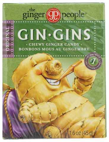 Gin Gins Original Ginger Chews Candy, 1.6 Ounce -- 24 per case