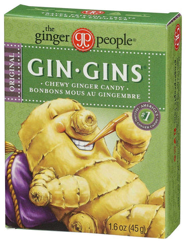 Gin Gins Original Ginger Chews Candy, 1.6 Ounce -- 24 per case
