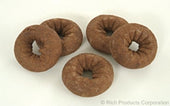 Rich Rolling Pin Donuts Ring Devils Food Cake Donut, 3 Ounce -- 60 per case.