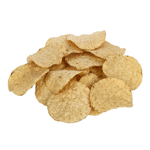 Mission Foods White Round No Salt Tortilla Chips, 2 Pound -- 6 per case.