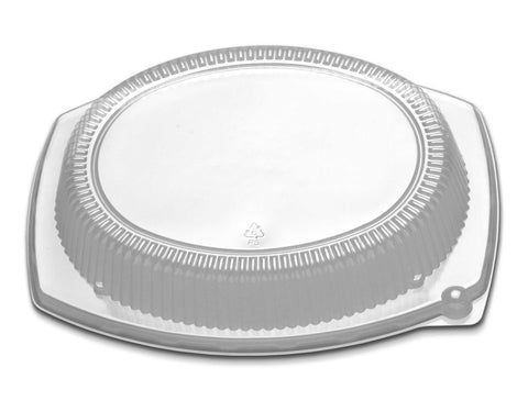 D and W Fine Pack Plastic Clear Platter Lid, 13 x 10 inch -- 250 per case.