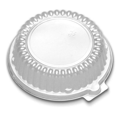 D and W Fine Pack Clear Plastic 12 Ounce Rim Bowl Dome Lid Only -- 500 per case.